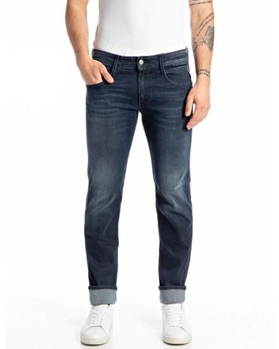 Replay Jeans > slim-fit jeans - Bleu