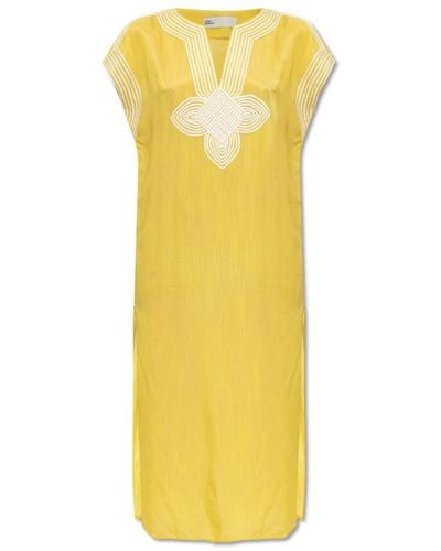 Tory Burch Kleid mit nähten - Gelb