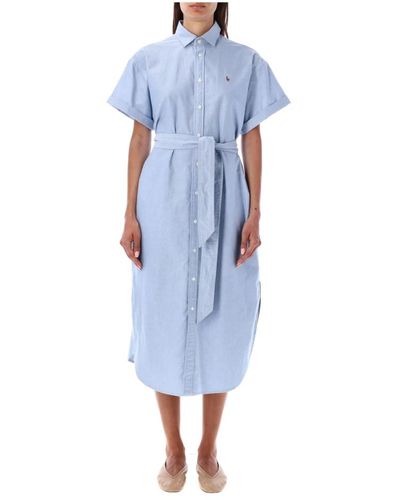 Ralph Lauren Blaues oxford-hemd kleid bekleidung
