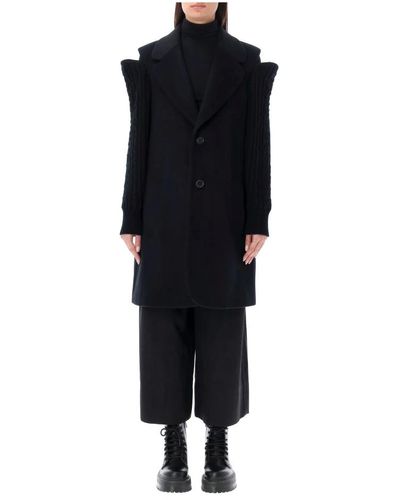 Noir Kei Ninomiya Single-Breasted Coats - Black