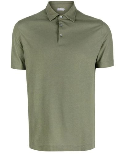 Zanone Klassisches polo shirt,modernes polo shirt,t-shirts - Grün