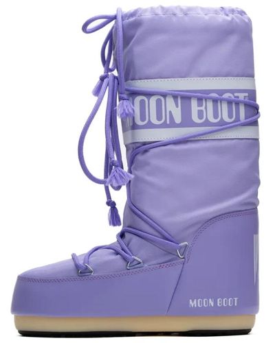 Moon Boot Icon nylon botas de invierno - Morado