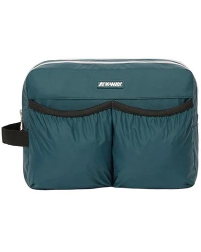 K-Way Leichte reisetasche mit mehreren fächern und vordertaschen - Grün