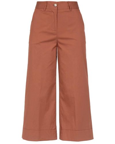 ALESSIA SANTI Trousers > wide trousers - Marron