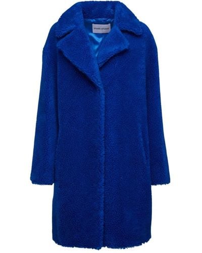 Stand Studio Faux Fur & Shearling Jackets - Blue