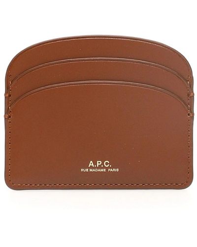 A.P.C. Wallets & cardholders - Braun
