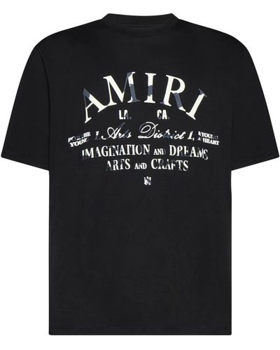 Amiri Schwarze t-shirts und polos