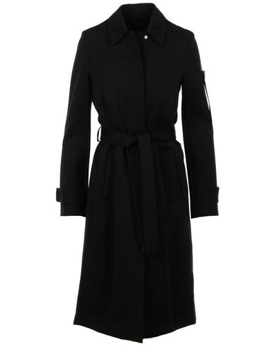 Peuterey Belted Coats - Black