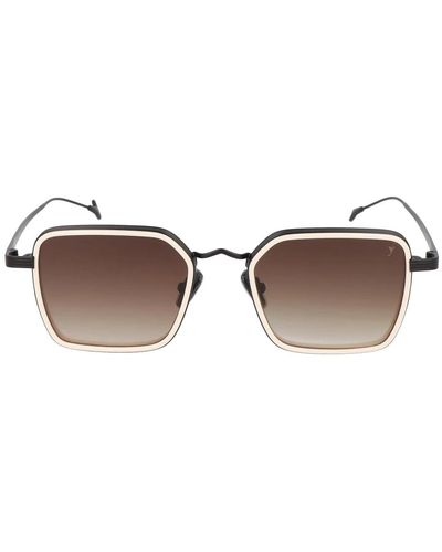 Eyepetizer Nomad quadratische metallsonnenbrille - Braun
