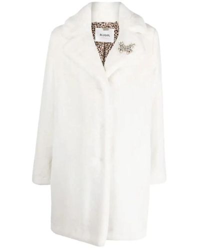 Blugirl Blumarine Coats > single-breasted coats - Blanc