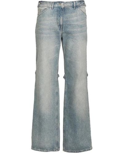 Genny Jeans > wide jeans - Bleu