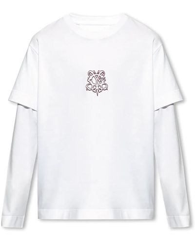 Givenchy T-shirt mit langen ärmeln - Weiß