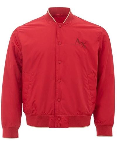 Armani Exchange Polyester Jacket - Red