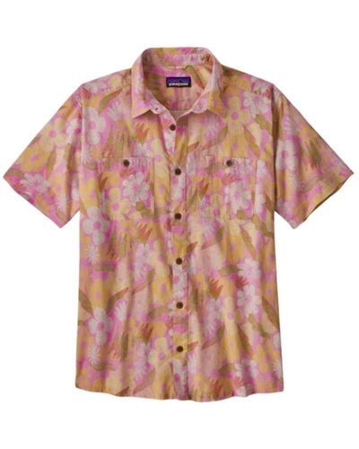 Patagonia Frühlings channeling shirt in milchweed mauve - Pink