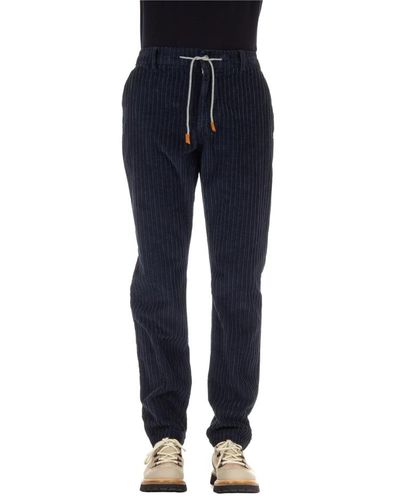 Eleventy Trousers > straight trousers - Bleu