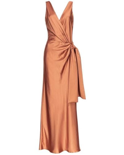 Pinko Dresses > day dresses > maxi dresses - Orange