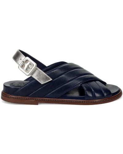 Lorenzo Masiero Shoes > sandals > flat sandals - Bleu