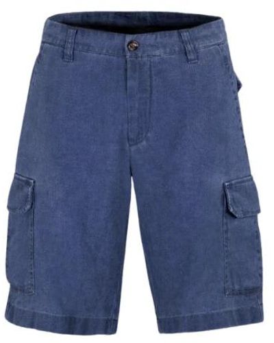 Moorer Shorts > casual shorts - Bleu