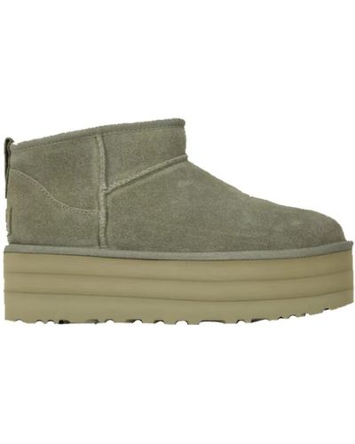 UGG Klassische ultra mini platform stiefel - Grün