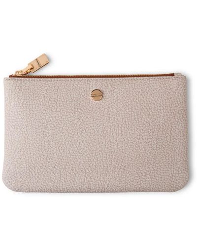 Borbonese Clutches - Natural