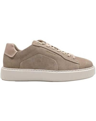 GANT Taupe cow suede sneakers - Grigio
