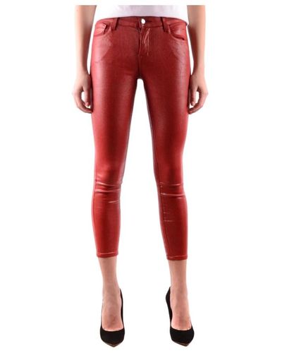 J Brand Jeans skinny - Rouge