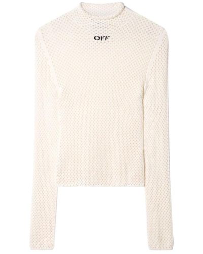 Off-White c/o Virgil Abloh Round-neck knitwear off - Weiß
