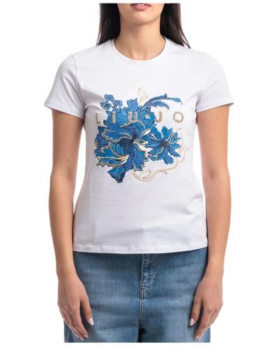 Liu Jo Casual magliette in cotone - Blu