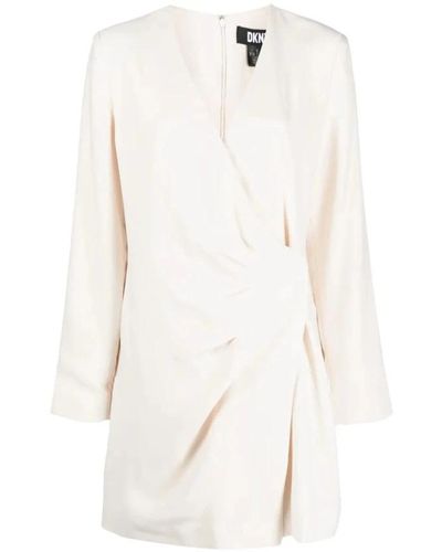 DKNY Short Dresses - White