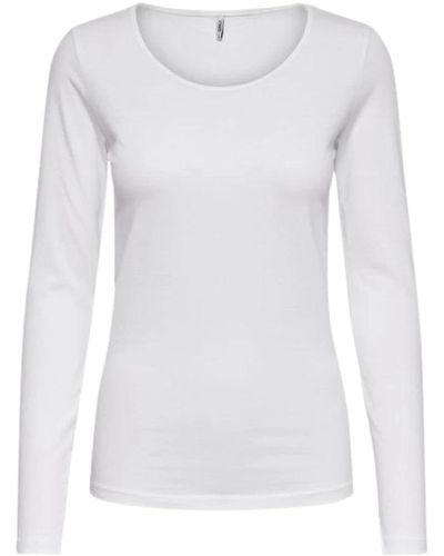 ONLY Long Sleeve Tops - White