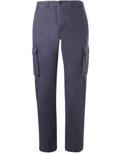 Ecoalf Trousers > slim-fit trousers - Bleu