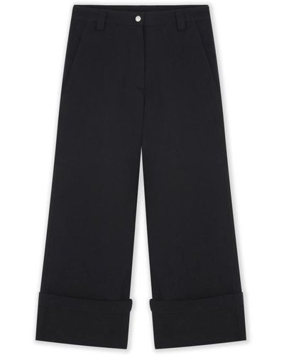 Moncler Wide Trousers - Black