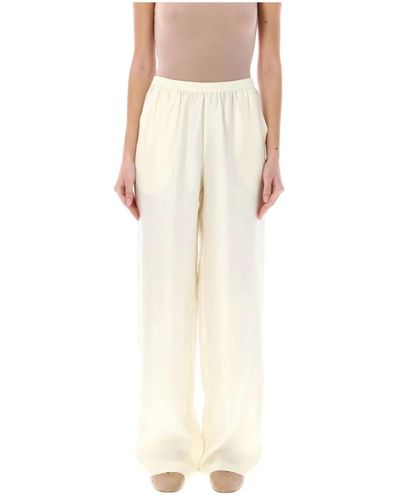 Loulou Studio Trousers > wide trousers - Neutre