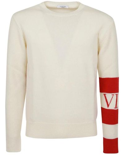Valentino Pullover mit Rundhalsausschnitt - Weiß