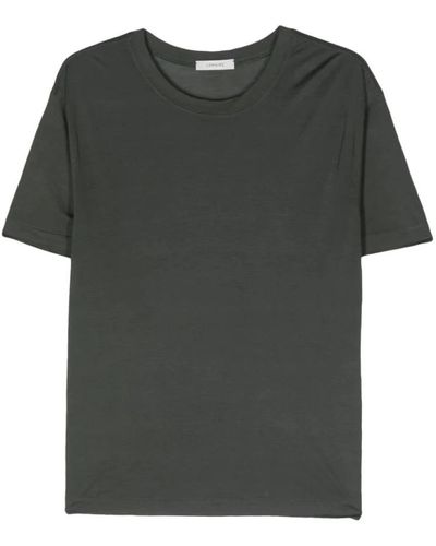 Lemaire Camiseta de manga corta suave asfalto - Verde