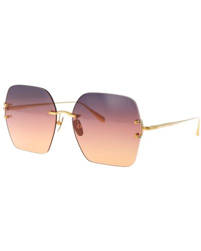 Linda Farrow Stylische carina sonnenbrille für den sommer - Pink