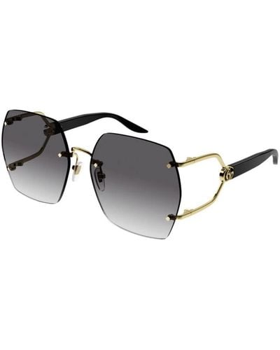 Gucci Gold graue sonnenbrille gg1562s - Schwarz