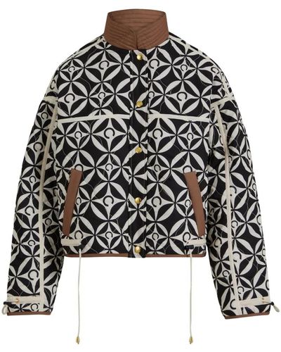 COSTER COPENHAGEN Jacke - Quilted patchwork jacket - Schwarz
