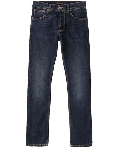 Nudie Jeans Grim tim jeans in denim organico - Blu