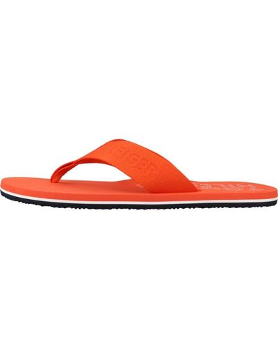 Tommy Hilfiger Stilvolle strandsandalen für männer - Rot