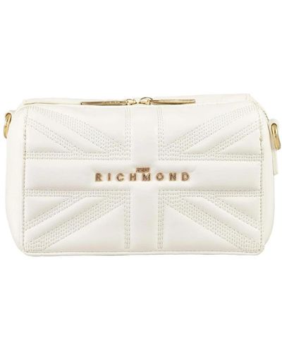 John Richmond Bolso blanco con bolsa de polvo de firma - Neutro