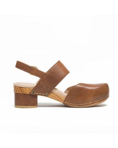 Dansko High Heel Sandals - Brown