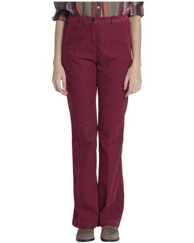 Massimo Alba Wide Trousers - Red