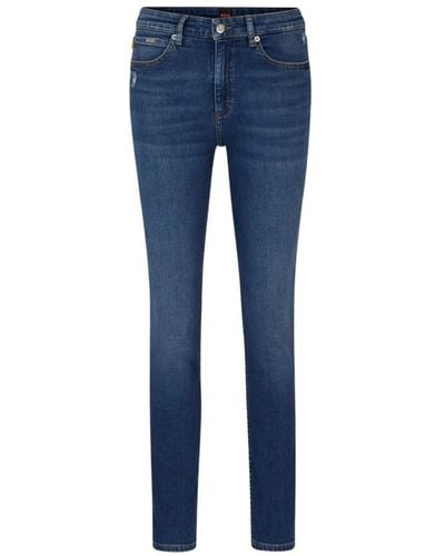 BOSS Jeans > skinny jeans - Bleu