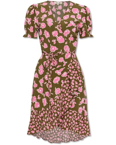Diane von Furstenberg Blumenmuster kleid - Mehrfarbig