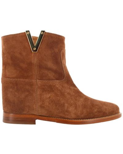 Via Roma 15 Shoes > boots > ankle boots - Marron