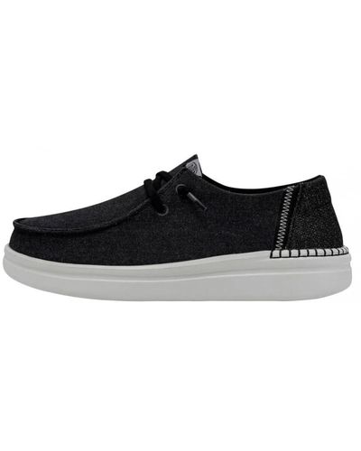 Hey Dude Laced Shoes - Black