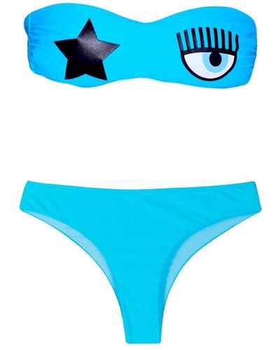 Chiara Ferragni Bikinis - Blue