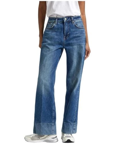 Pepe Jeans Jeans > wide jeans - Bleu