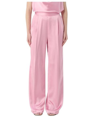 Twin Set Pantalones elegantes para mujeres - Rosa